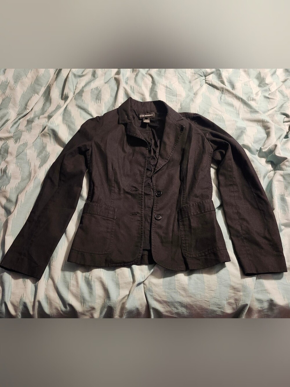 Cllub Monaco Women’s Black Classic Two Button Blazer Women’s Size 2